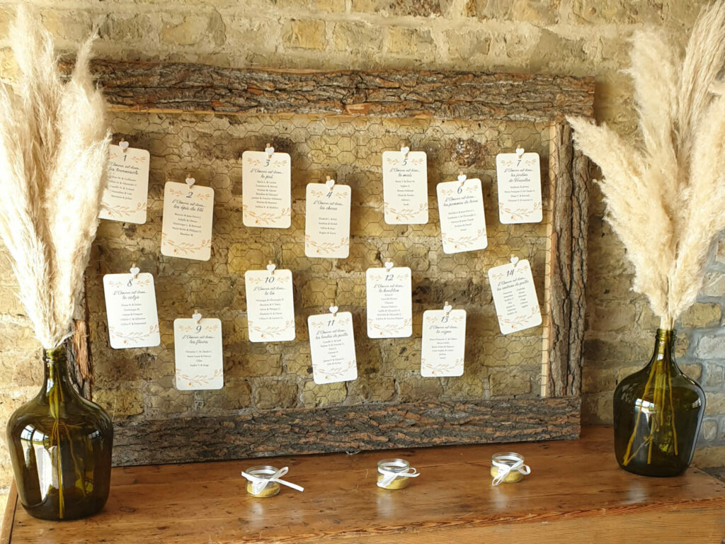 Cadre écorces & grillage